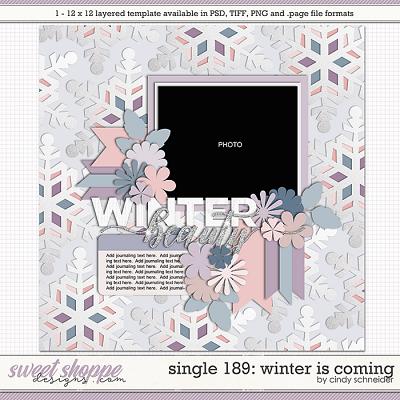 Cindy's Layered Templates - Single 189: Winter is Coming by Cindy Schneider