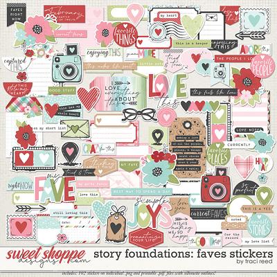 Story Foundations: Faves Stickers by Traci Reed Story Foundations: Faves Stickers by Traci Reed