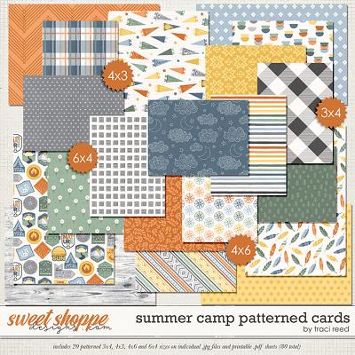 Summer Camp Patterned Cards by Traci Reed