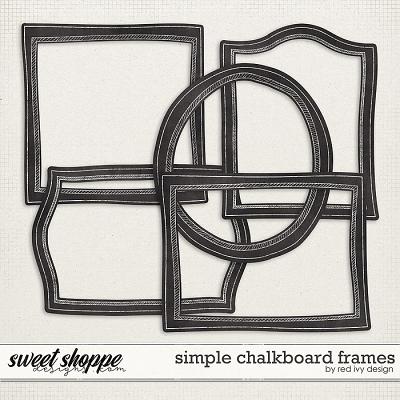 Simple Chalkboard Frames by Red Ivy Design