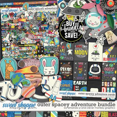 Outer spacey adventure bundle by Amanda Yi & Clever Monkey Graphics