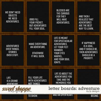 Letter Boards - Adventure by LJS Designs