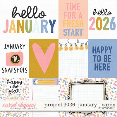 Project 2026: january - cards by Amanda Yi