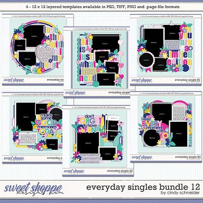 Cindy's Layered Templates - Everyday Singles Bundle 12 by Cindy Schneider