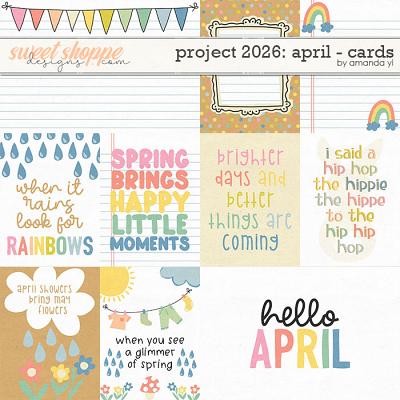 Project 2026: april - cards by Amanda Yi