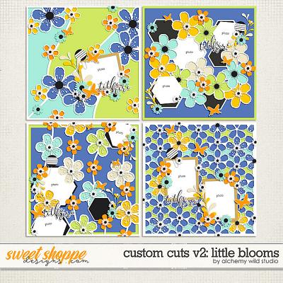 Custom Cuts V.2 - Little Blooms Layered Templates by Amber
