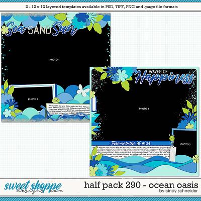 Cindy's Layered Templates - Half Pack 290: Ocean Oasis by Cindy Schneider