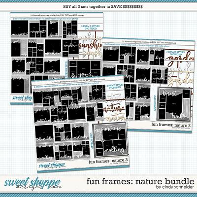 Cindy's Layered Templates - Fun Frames Nature Bundle by Cindy Schneider