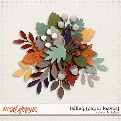 Falling Paper Leaves by Ponytails