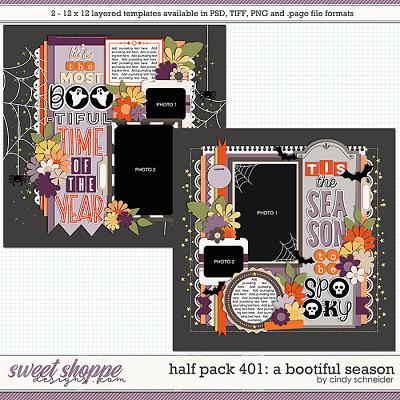 Cindy's Layered Templates - Half Pack 401: A Bootiful Season by Cindy Schneider