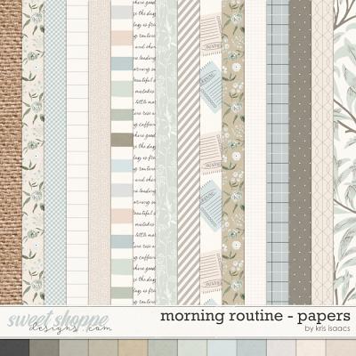 Morning Routine | Papers - by Kris Isaacs Designs