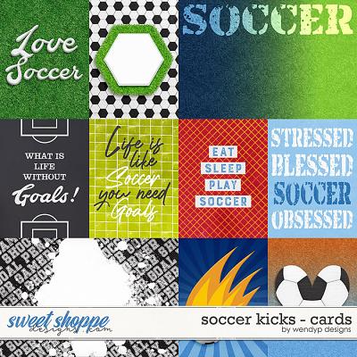 Soccer Kicks - cards by WendyP Designs