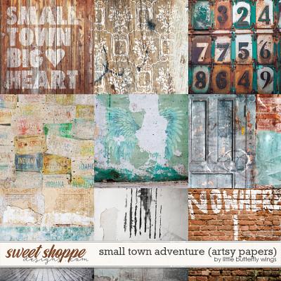 Small Town Adventure (artsy papers) by Little Butterfly Wings