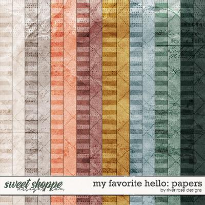 My Favorite Hello: Papers by River Rose Designs