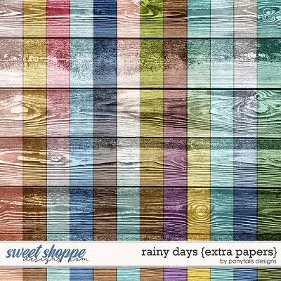 Rainy Days Extra Papers by Ponytails
