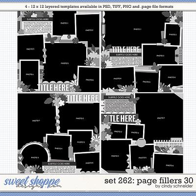 Cindy's Layered Templates - Set 262: Page Fillers 30 by Cindy Schneider