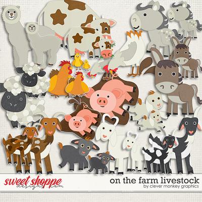 On the Farm Livestock by Clever Monkey Graphics 