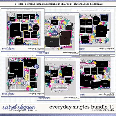 Cindy's Layered Templates - Everyday Singles Bundle 11 by Cindy Schneider