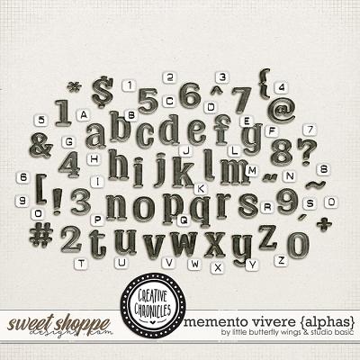 Creative Chronicles: Memento Vivere Alphas by Little Butterfly Wings & Studio Basic