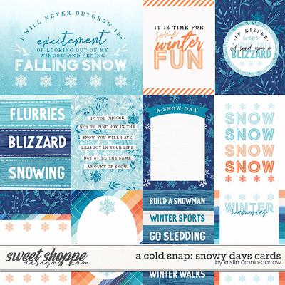 A Cold Snap: Snowy Days Cards by Kristin Cronin-Barrow