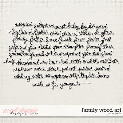 Family Word Art by Studio Liv Family Word Art by Studio Liv
