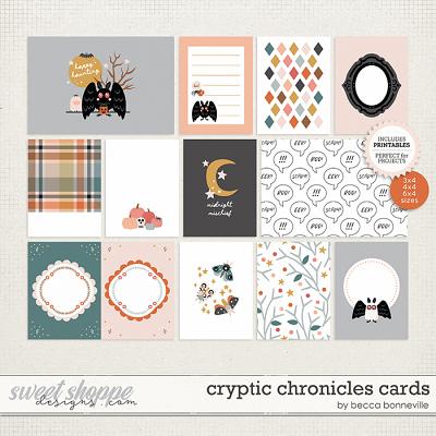 Cryptic Chronicles Cards by Becca Bonneville