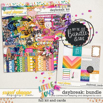 Daybreak Bundle by Connection Keeping and Designed by Soco Daybreak Bundle by Connection Keeping and Designed by Soco