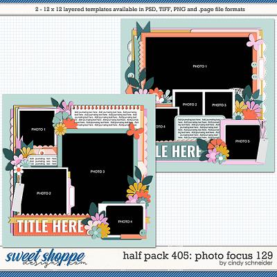 Cindy's Layered Templates - Half Pack 405: Photo Focus 129 by Cindy Schneider