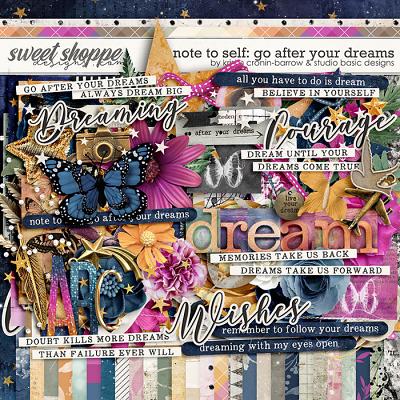 Note to Self: Go After Your Dreams Kit by Kristin Cronin-Barrow and Studio Basic Designs