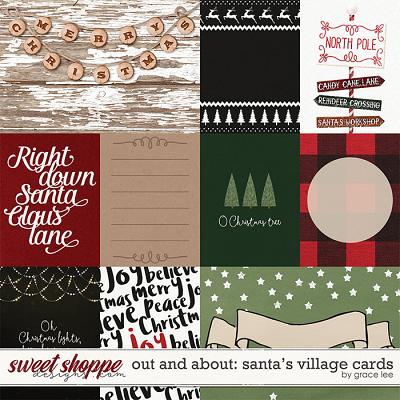 Out and About: Santa Village Cards by Grace Lee