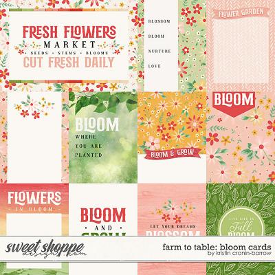 Farm to Table: Bloom cards by Kristin Cronin-Barrow