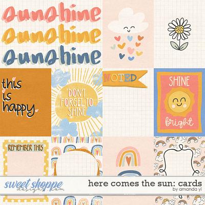 Here comes the sun: cards by Amanda Yi