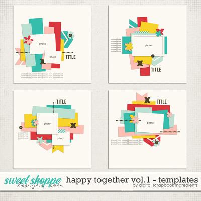 Happy Together Templates Vol.1 by Digital Scrapbook Ingredients