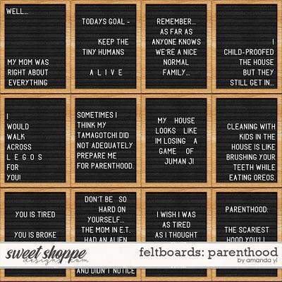Feltboards: Parenthood by Amanda Yi
