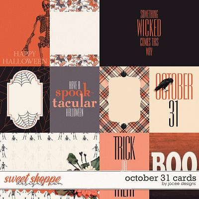 October 31 Cards by JoCee Designs