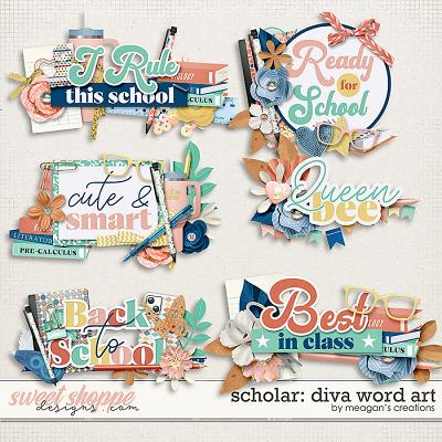Scholar: Diva Word Art by Meagan's Creations