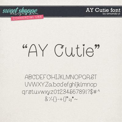 CU AY Cutie font by Amanda Yi