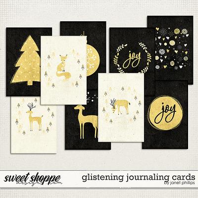 GLISTENING: JOURNALING CARDS by Janet Phillips
