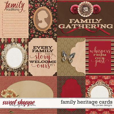Family Heritage Cards by JoCee Designs