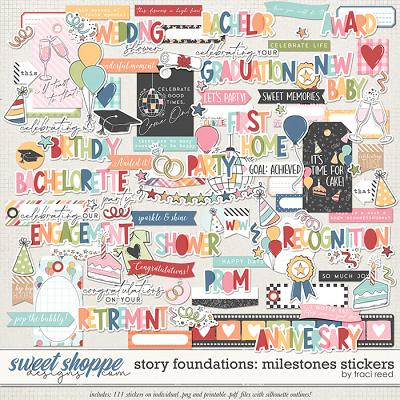 Story Foundations: Milestones Stickers by Traci Reed Story Foundations: Milestones Stickers by Traci Reed