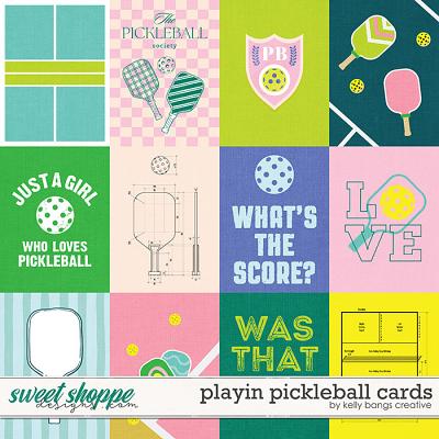 Playin Pickleball Cards by Kelly Bangs Creative