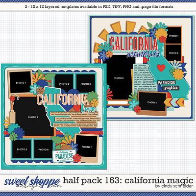 Cindy's Layered Templates - Half Pack 163: California Magic by Cindy Schneider