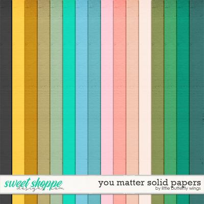 You matter solid papers by Little Butterfly Wings