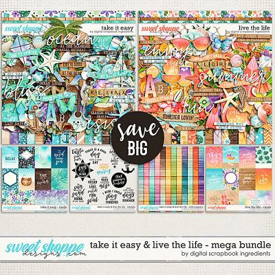 Take It Easy & Live The Life Mega Bundle by Digital Scrapbook Ingredients