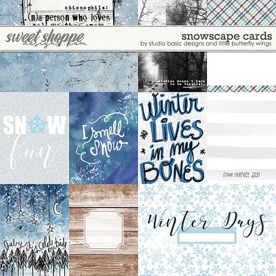 Snowscape Cards by Studio Basic and Little Butterfly Wings