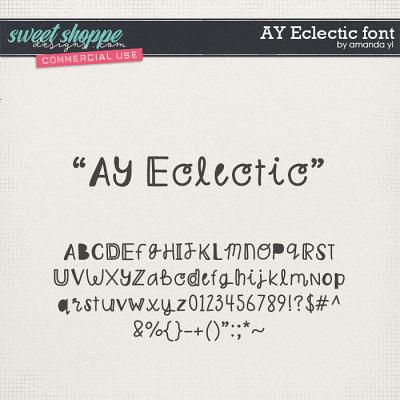 CU AY Eclectic font by Amanda Yi