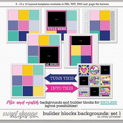 Cindy's Layered Templates - Builder Blocks Backgrounds: Set 1 by Cindy Schneider