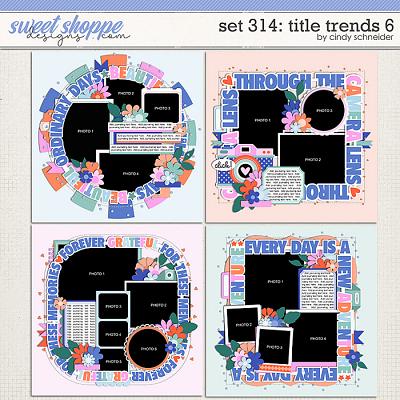 Cindy's Layered Templates - Set 314: Title Trends 6 by Cindy Schneider Cindy's Layered Templates - Set 314: Title Trends 6 by Cindy Schneider