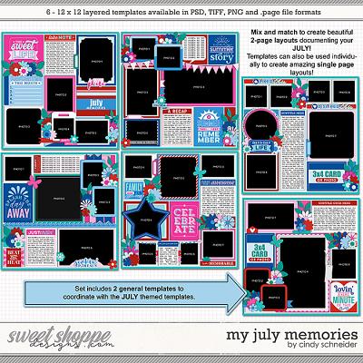 Cindy's Layered Templates - My July Memories by Cindy Schneider