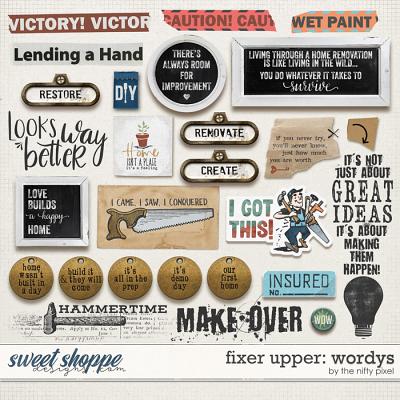 Fixer Upper Wordys by Pink Reptile Designs and The Nifty Pixel